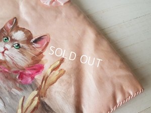 画像13: 猫柄シルクハンキーケース