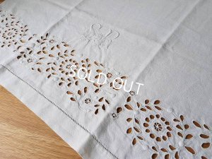 画像8: モノグラムリネンテーブルクロス