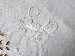 画像7: モノグラムリネンテーブルクロス