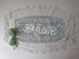 画像2: リボン付きアンティークレースマット