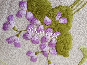 画像4: すみれ刺繍テーブルクロス