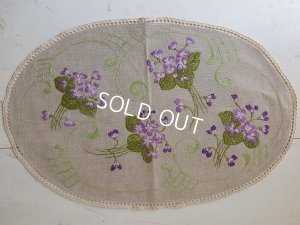 画像7: すみれ刺繍テーブルクロス