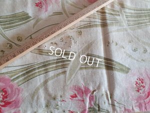 画像5: アールヌーボー花柄アンティークファブリック