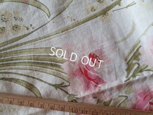 画像8: アールヌーボー花柄アンティークファブリック