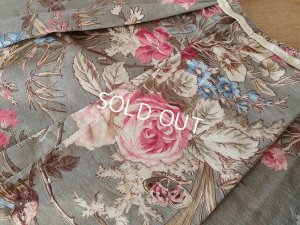 画像6: アンティーク花柄カーテン