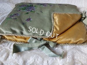 画像13: すみれ柄シルクハンキーケース