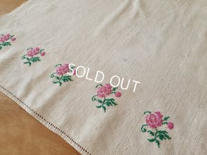 画像7: ハンガリアン花柄刺繍リネンクロス