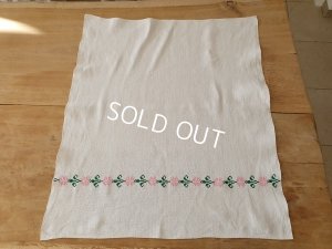 画像2: ハンガリアン花柄刺繍リネンクロス