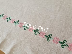 画像7: ハンガリアン花柄刺繍リネンクロス