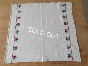 画像3: ハンガリアン花柄刺繍リネンクロス