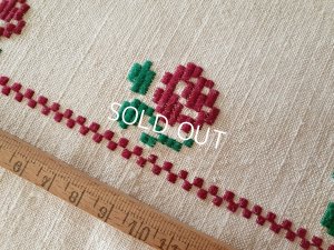 画像5: ハンガリアン花柄刺繍リネンクロス