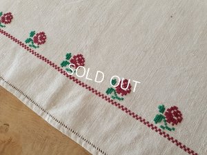 画像6: ハンガリアン花柄刺繍リネンクロス