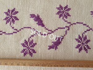 画像5: ハンガリアン花柄刺繍リネンクロス