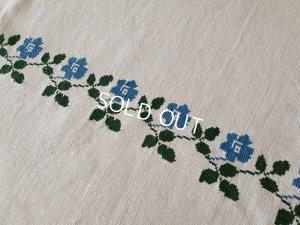 画像6: ハンガリアン花柄刺繍リネンクロス
