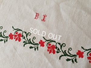 画像7: ハンガリアン花柄刺繍リネンクロス