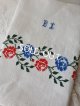 画像: ハンガリアン花柄刺繍リネンクロス