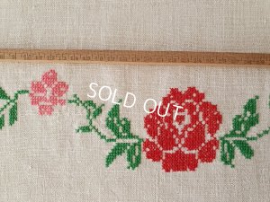 画像6: ハンガリアン花柄刺繍リネンクロス