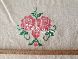 画像5: ハンガリアン花柄刺繍リネンクロス