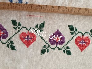 画像6: ハンガリアン花柄刺繍リネンバッグ