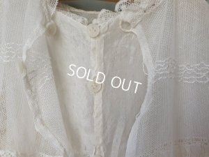 画像14: アンティークチュールレースベビーケープ付きドレス