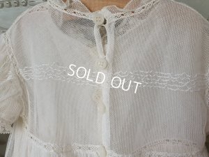 画像16: アンティークチュールレースベビーケープ付きドレス