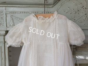 画像17: アンティークチュールレースベビーケープ付きドレス