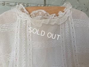 画像18: アンティークチュールレースベビーケープ付きドレス