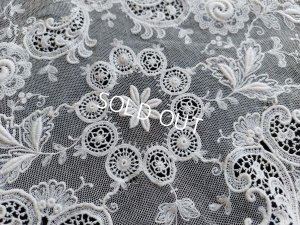 画像9: アンティーク刺繍レーススカーフ
