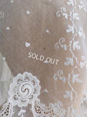画像3: アンティーク刺繍レーススカーフ