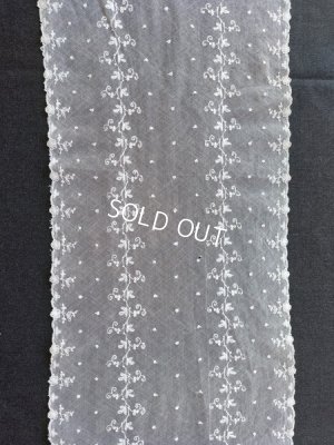 画像4: アンティーク刺繍レーススカーフ