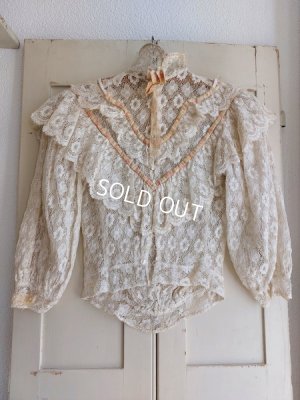 画像3: アンティークレースブラウス