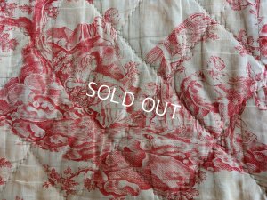 画像9: トワルドジュイ柄アンティークキルト