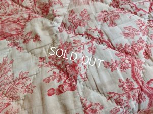 画像16: トワルドジュイ柄アンティークキルト