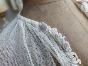 画像14: アンティークレースベビーケープ