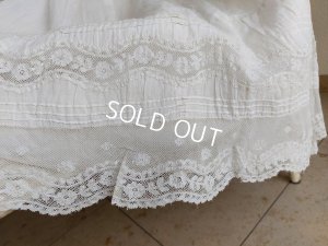 画像10: アンティークレースペチコート