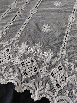 画像2: アンティークレースカーテン