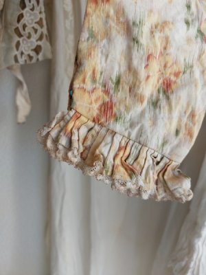 画像5: フレンチフローラル柄アンティークボディス