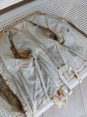 画像14: フレンチフローラル柄アンティークボディス