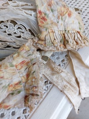 画像12: フレンチフローラル柄アンティークボディス