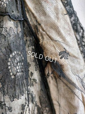 画像13: アンティークブラックレースフラッパードレス