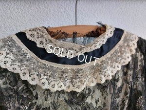 画像17: アンティークブラックレースフラッパードレス