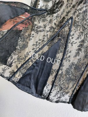 画像5: アンティークブラックレースフラッパードレス