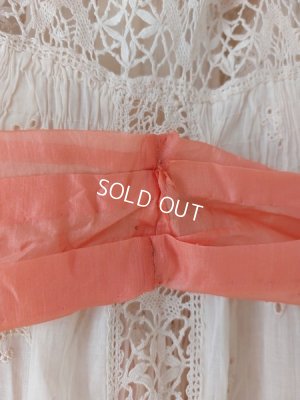 画像8: アンティーク大きなリボンレースドレス