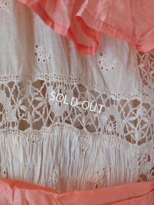 画像15: アンティーク大きなリボンレースドレス