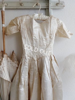 画像2: アンティークニードルレーススカーフ付ドレス