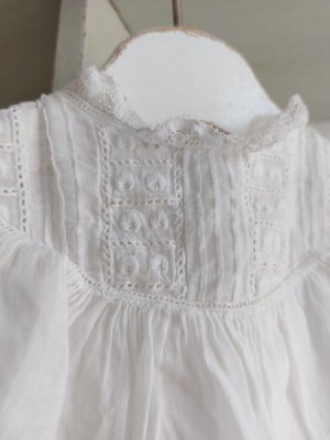 画像13: アンティーク洗礼ベビードレス