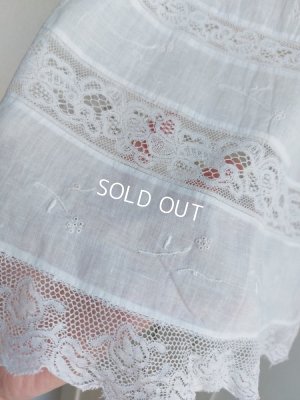 画像8: アンティークレースベビードレス