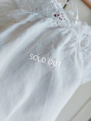 画像3: アンティークフィレレース装飾リネンドレス
