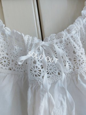 画像5: アンティークフィレレース装飾リネンドレス