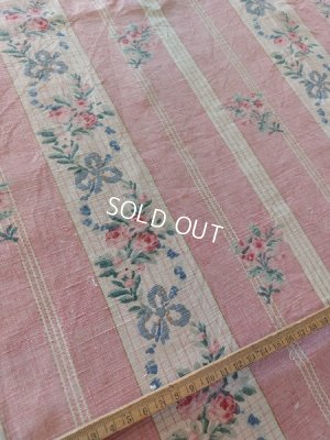 画像2: アンティークローズガーランド柄ファブリック